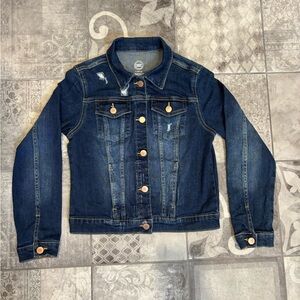 Dark Blue Jean Jacket - Size L (10-12)
